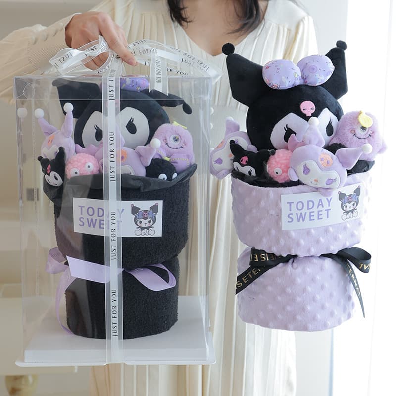 Kuromi Plush Toy Bouquet Valentine's Day Birthday Gift for Girls, Girlfriend, Friends