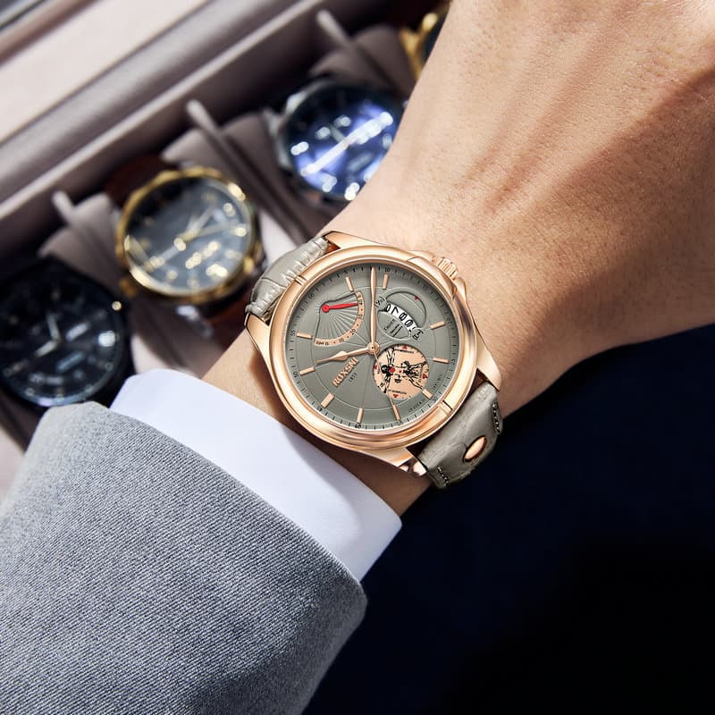 2026 New Men's Waterproof Quartz Watch with Calendar - Casual Business Wristwatch