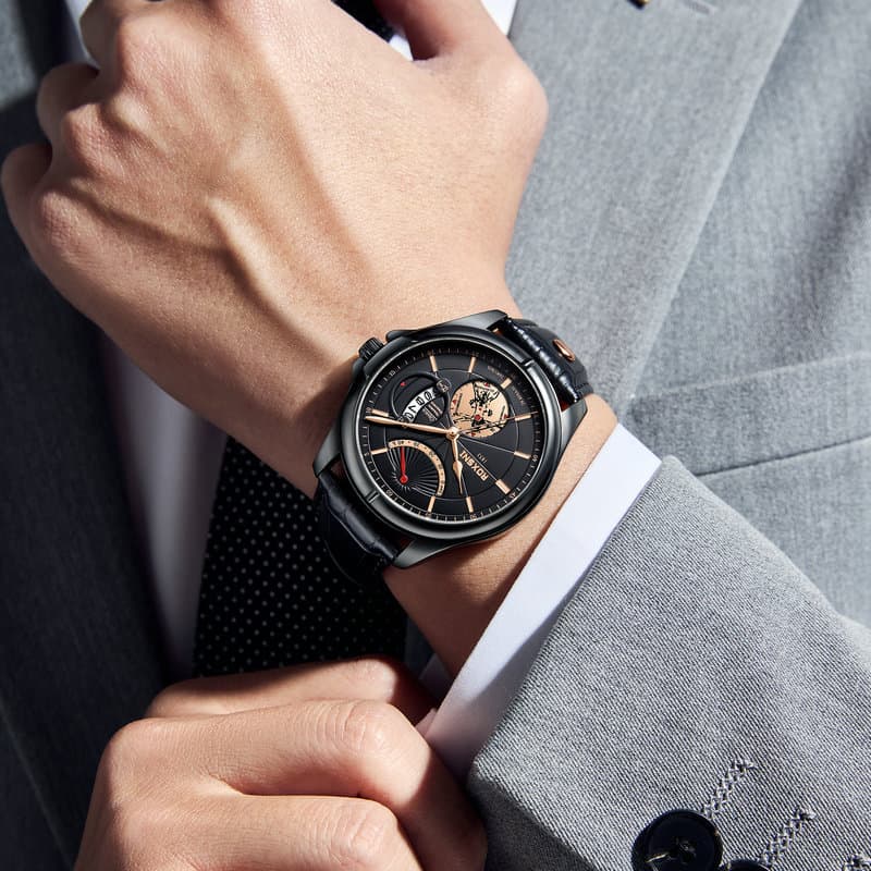 Luxury Waterproof Men's Quartz Wristwatch - Business Casual Style