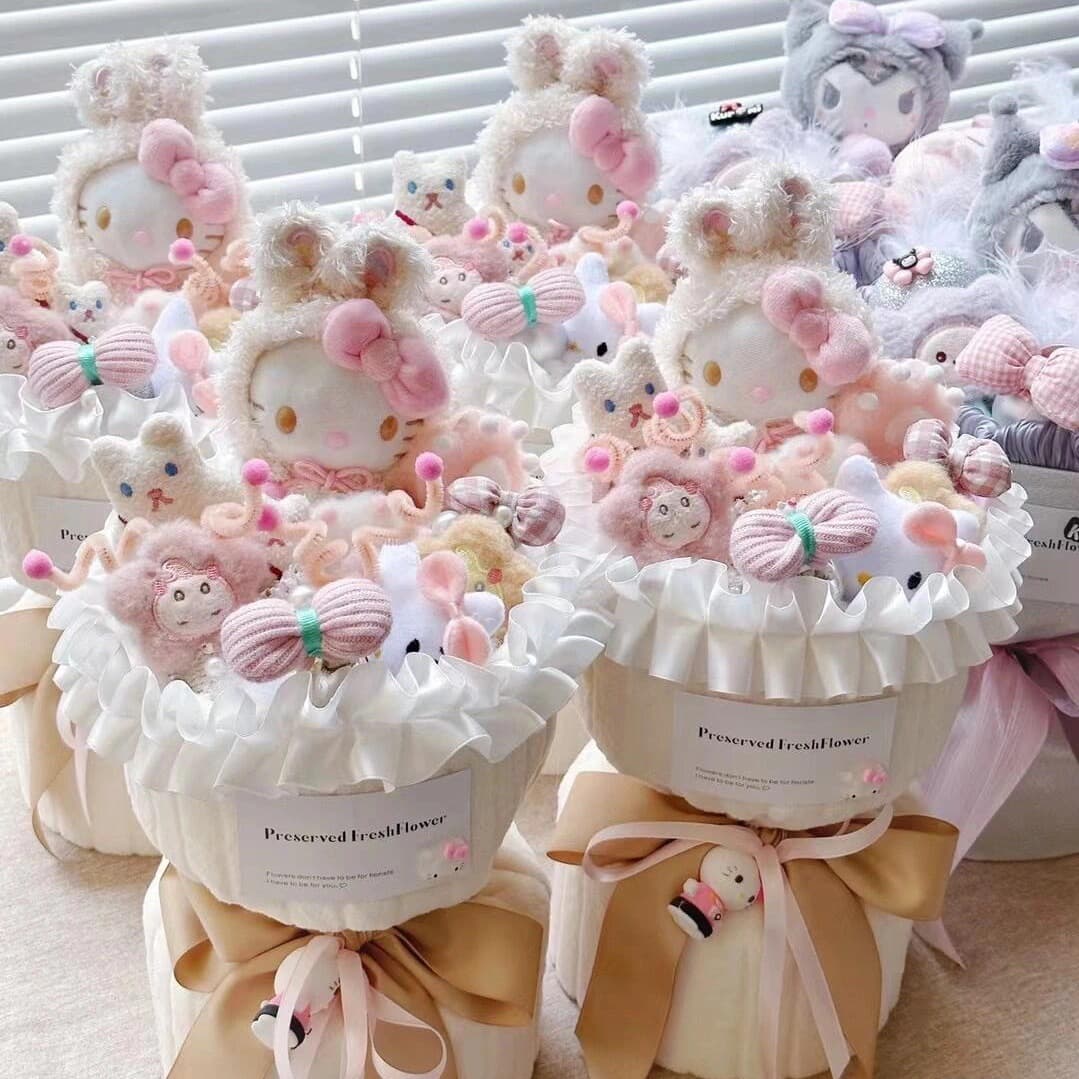 Creative Plush Toy Bouquet for Qixi Valentine's Day - Birthday Gift for Girlfriend and Friends