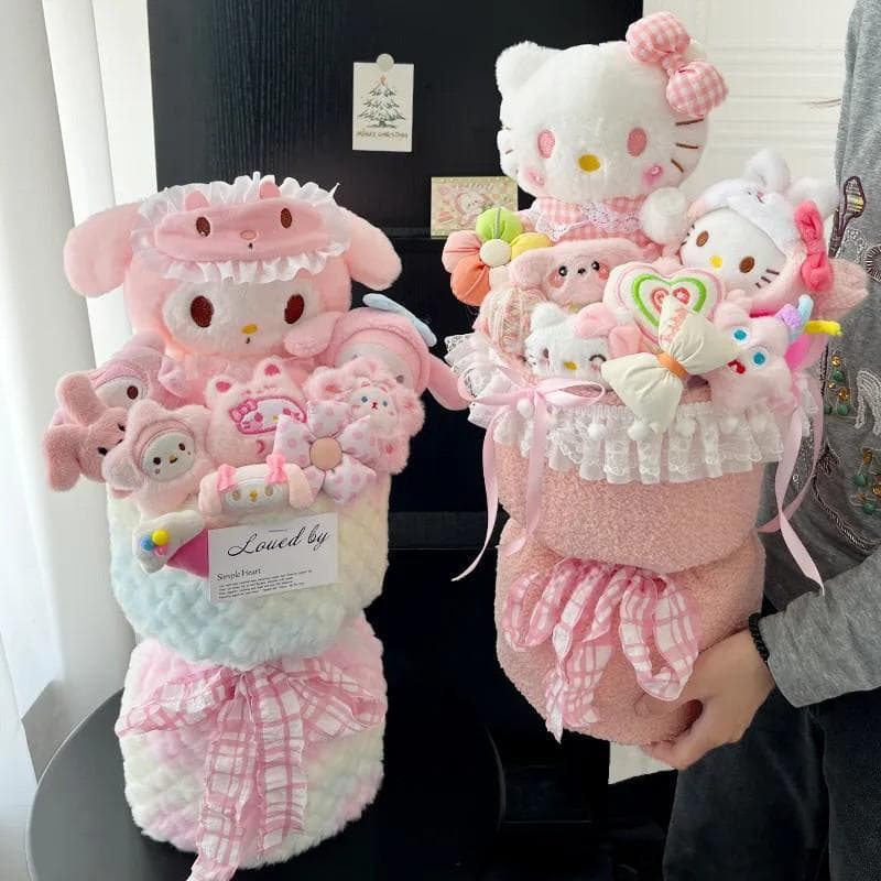 Creative Cute Plush Doll Bouquet - Birthday Gift for Girls, Perfect for Girlfriends, Besties, Graduations, and Qixi Festival